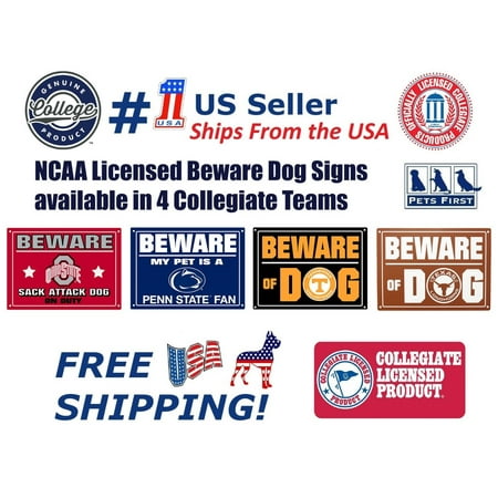 Pets First Collegiate Tennessee Volunteers Beware Of Dog Door Sign