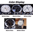 thumbnail image 2 of JARAGAR Blue Sky Series Elegant Design Genuine Leather Strap Male Wrist Watch Mens Watches Luxury Clock Men Automatic Mechanical Reloj Uhr with Gift Box, 2 of 11