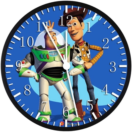 12 Inch Woody Buzz Wall Clock Non-Ticking Silent Great for Decor and Gifts W32