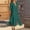 *Green, variant on ClodeEU Women's Button Down Shirt Dress with Tie Waist,3/4 Sleeve V Neck Midi Dress with Side Slit Green,Women's Plus L