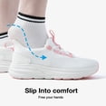 thumbnail image 3 of KOLILI Wide Toe Box Shoes Women Breathable Cushion Walking Sneakers for Swollen Feet,Nurse,Pregnancy,Bunion White/Pink 6 US/37 EU, 3 of 7