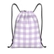 thumbnail image 1 of Fotbe Purple Checkboard Bolsa Mochila con Cordón Estampada, Bolsa de Gimnasio Deportiva, Bolsa Cinch, Bolsa con Cordón para Hombres y Mujeres-Small, 1 of 6
