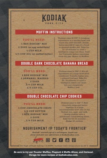 Kodiak Protein Packed Muffin Mix, Double Dark Chocolate, 14 oz (Pack of 16)