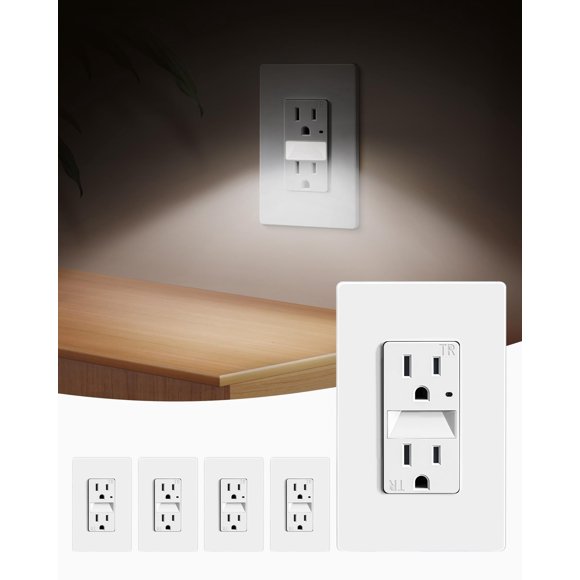 Enchufe SURAIELEC de 15 amperios con luz LED blanca fría de 6000 K