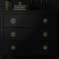 thumbnail image 5 of 4PCS Square Cabinet Fluorescence Knob Glowing in the Dark Furniture Drawer Pulls Handle with Screws Basketball Let's Play, 5 of 5