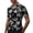 a-Black15641, variant on Mens Short Sleeve Hawaiian Shirt With Coconut Tree Print Casual Button Down Collared Shirt For Summer Beach Vacation Daily Wear Black XL