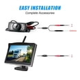 thumbnail image 6 of Wireless Backup Camera 5.0 Inch TFT LCD Car Monitor Reversing Camera Wireless With Monitor Rear View Camera For Car ,Easy to Operate, 6 of 7
