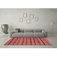 thumbnail image 3 of Ahgly Company Machine Washable Indoor Rectangle Abstract Red Modern Area Rugs, 8' x 10', 3 of 4