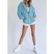 thumbnail image 3 of Sudadera con Capucha con Cierre para Mujer PRETTYGARDEN 2025 Azul Lago Talla M, 3 of 7