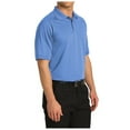 thumbnail image 2 of Yellow Rooster Mens Short Sleeve Dry Zone Ottoman Polo Blue Lake 2XL, 2 of 4