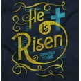 thumbnail image 2 of He Is Risen Jesus Christ Christian Womens Slim Fit Graphic Tee Brisco Brands S, 2 of 5