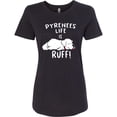 thumbnail image 3 of Inktastic Pyrenees Life is Ruff Great Pyrenees Women's T-Shirt, 3 of 5