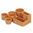 thumbnail image 1 of Miniature Simulation Flower Pot, 1/12 Resin Dollhouse Flower Pot Practical  For Doll House Decoration, 1 of 8
