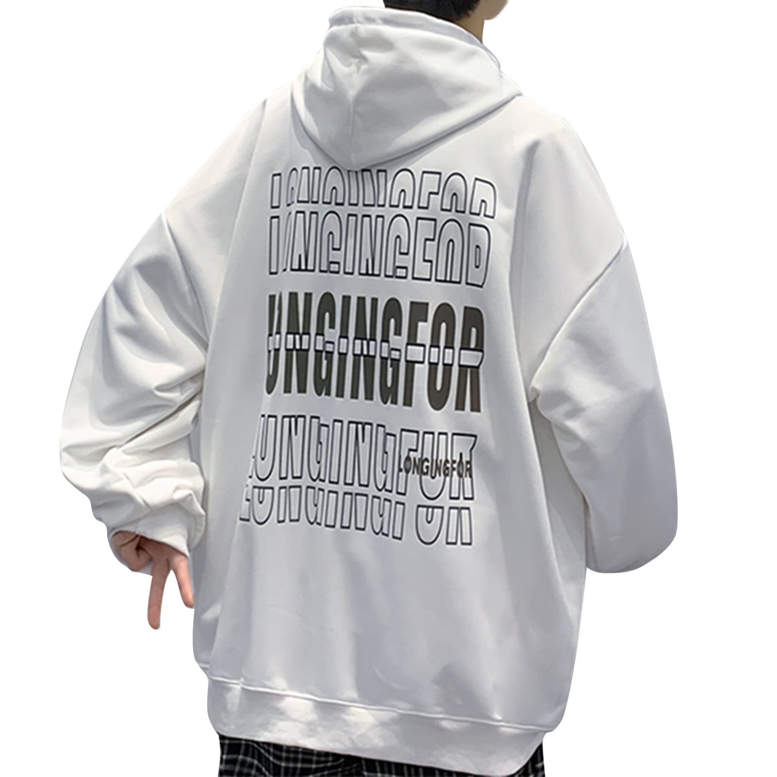 Personligt Charmerende med tiden kpoplk Big And Tall Sweatshirts For Men,Hoodies Jackets 3D Digital Printed  3D Pullover Hoodie Sweatshirt Street Fashion Cool Sweaters With Pocket  Series(White,XXL)" - Walmart.com