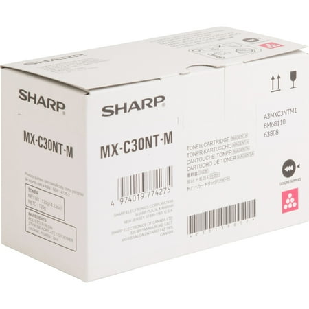 UPC: 0974019774279 | Sharp SHRMXC30NTM Magenta Toner Cartridge 1 Each