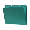 thumbnail image 1 of Carpeta para archivar, reforzada, con lengüeta cortada 1/3, tamaño carta, color verde azulado, 1 of 8