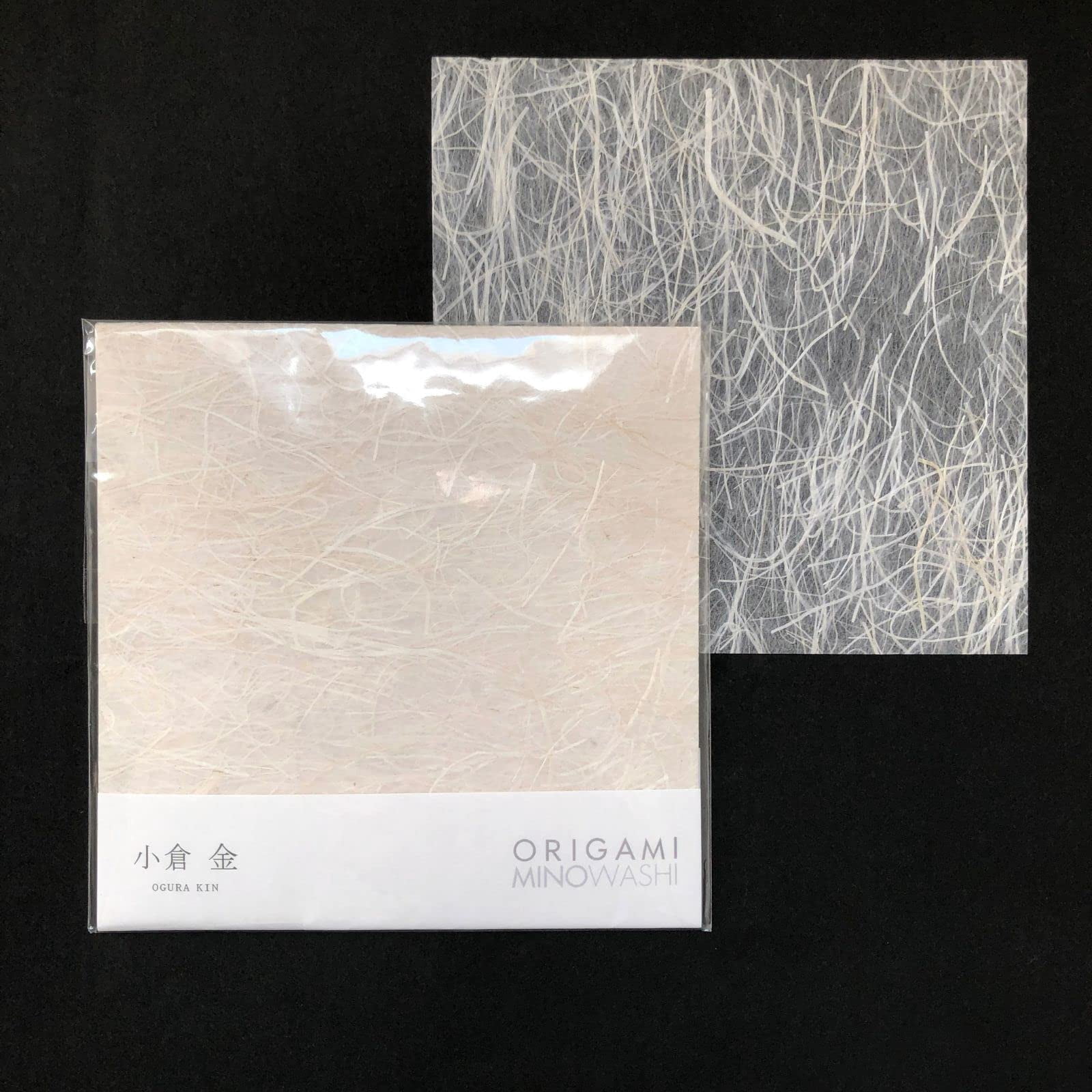 Japanese traditional Mino Washi Origami Paper - Ogura Kin Gold, 6.1 inch, 20 Sheet - High Quality Washi Paper, Natural Hemp Fiber Texture