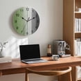 thumbnail image 6 of Wall Clock 10 Inch Farmhouse Rustic Wood Round Silent Decorative Wall Clocks Battery Operated for Living Room Bedroom Kitchen Classroom Decor, Sage Green Grey,Small, 6 of 7