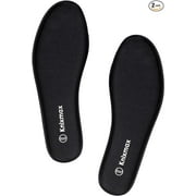 Knixmax Memory Foam Shoe Insoles for Women, Replacement Shoe Inserts for Sneakers Loafers Slippers Sport Shoes Work Boots, Comfort Cushioning Innersoles Shoe Liners Black EU 39