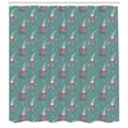 thumbnail image 3 of Ambesonne Gnome Shower Curtain, with Cat Nighttime Sky, 69"Wx70"L, Multicolor, 3 of 3