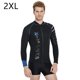 thumbnail image 2 of Traje de neopreno Top Top Thermal Chaqueta térmica Traje de buceo Plasta solar Traje de surf Traje de baño para aeróbicos de agua Piragüismo Surfing Kayak Negro XXL 3MM Eigraketly OD003697-04, 2 of 7
