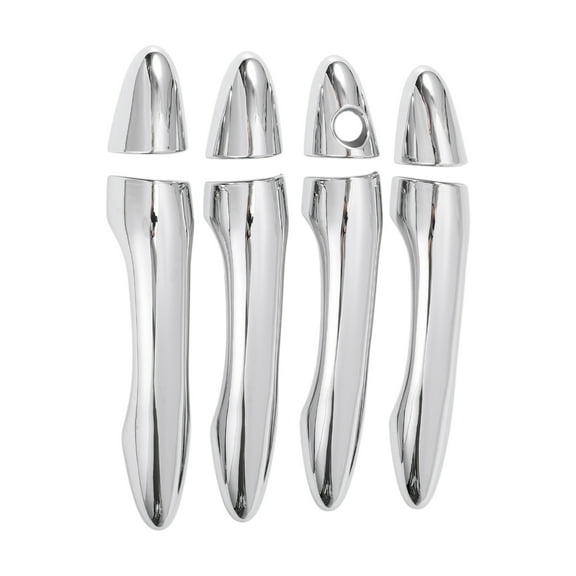 Exterior Door Handle Cover Trim Door Handle Cover for Hyundai Sportage 2011-2015 Silver Tone ABS 1 Set