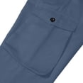 thumbnail image 4 of Lmueinov Cargo Pants for Men Elastic Drawstring Waist Lightweight Casual Jogger Pants with Pockets Outdoor Long Trousers for Jogging Hiking, 4 of 8