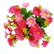 thumbnail image 1 of Ramo de flores artificiales | Arreglo floral artificial de 28 cabezas con ranúnculos y mini margaritas para decoración del hogar, centro de mesa para bodas, 1 of 2