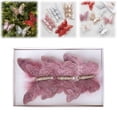 thumbnail image 2 of WMGHA Christmas Tree Butterfly Decorations, Glitter Butterfly Ornaments with Clips for Xmas Holiday Crafts and Christmas Tree,Festive Holiday Home Decor For Party Wedding Celebration, 2 of 9