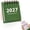 Green, variant on Small Desk Calendar 2027, Desk Planner Calendar 2027, Compact Desktop Date Calendar with Writable Paper Pages for Work Study and Home Use