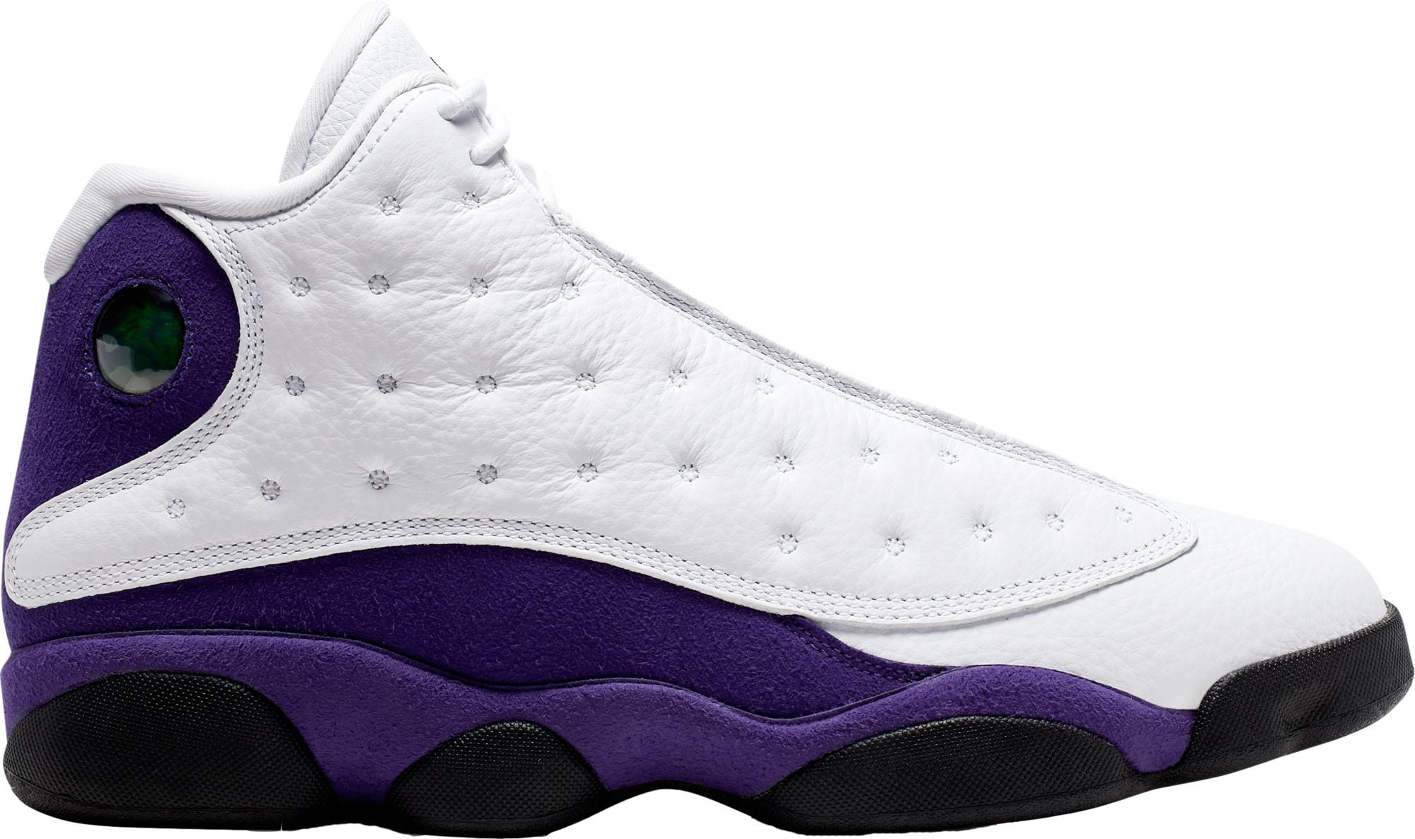 retro 13 white and purple