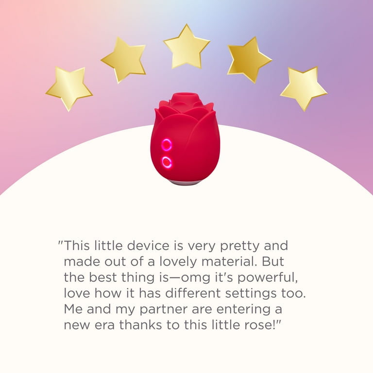 Lovehoney Mon Ami Pleasure Air Suction Vibrating Rose, 10 Intensity Levels,  Waterproof, USB Rechargeable, Red