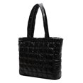 thumbnail image 1 of Btafrte Bolso Hombro Bolsos Acolchados Algodón Bolsos Compras para Mujer (Negro), 1 of 9