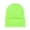 Fluorescent Green, variant on Beanie Elastic Warm Woolen Yarn Roll up Edge Skull Cap for Spring