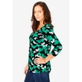thumbnail image 4 of Jessica London Women's Plus Size Stretch Cotton Scoop Neck Tee, 4 of 5