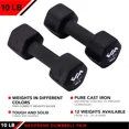 thumbnail image 4 of JFIT Neoprene Dumbbell (Set of 2), 10 LBS, 4 of 7