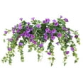 thumbnail image 2 of PATLOLLAV Simulated Morning Glories, Artificial Hanging Flowers for Outdoor Spring Summer Decoration, Faux Silk Morning Glory in Planter Realistic for Porch Outside Patio Balcony Garden Yard, 2 of 5