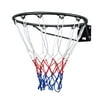 Gymax 15'' Basketball Rim Wall Door Mounted Basketball Hoop w/ All ...