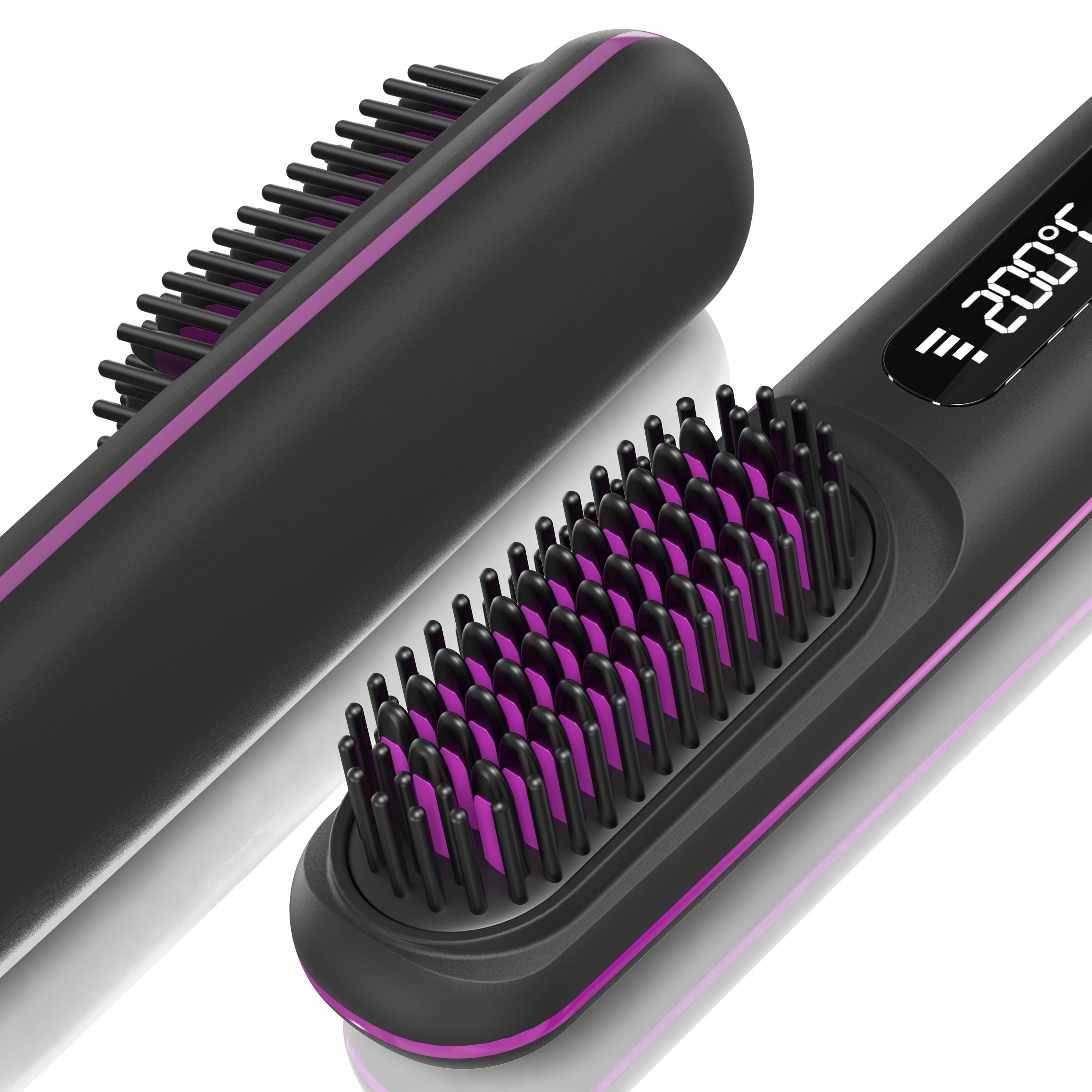 Professional Straightening Brush with Infra Red Light & Negative