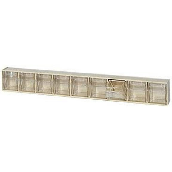 Quantum Storage Systems 9 Compartment Tip Out Bin RQTB309GY - Storage Box - 4 Pack