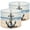 Color 1, variant on Lamp Shades Set of 2 Nautical Beach Lighthouse Boat Helm Blue Grey Ships Wheel 13" x 13" x 10" Lampshade for Table Lamps Floor Lamps Lamp Shade Replacement Easy Assembly Required