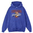 thumbnail image 3 of Sudadera con capucha del equipo de fútbol de Chicago con lavado desgastado retro para hombre, ropa de calle de gran tamaño, sudadera holgada de hip hop, sudadera con capucha 100 % algodón, 3 of 5