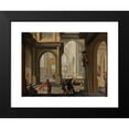 thumbnail image 2 of Dirck Van Delen 18x14 Black Modern Framed Museum Art Print Titled - Iconoclasm in a Church (1630), 2 of 5