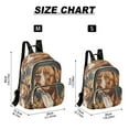 thumbnail image 3 of WOBOGO Brown Pit Bull Illustration Butterfly Backpack Durable Lightweight Shoulder Bag Built-in Laptop Sleeve and Multiple Utility Compartments, 3 of 7