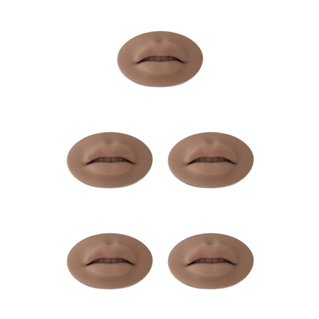 Speravity Práctica de maquillaje permanente en 3D, modelo de labios y boca, adhesivo portátil, piel reutilizable, enseñanza escolar, Type2 NO2