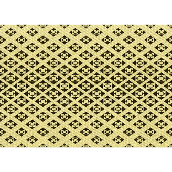 Ahgly Company Indoor Rectangle Patterned Oak Brown Area Rugs, 3' x 5'