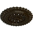 thumbnail image 3 of Ekena Millwork 18 1/2"OD x 7/8"ID x 1 1/2"P Sellek Ceiling Medallion (Fits Canopies up to 1 1/8"), Hand-Painted Bronze, 3 of 5
