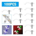 thumbnail image 2 of ER 100 Piezas Clips de Montaje de Tira LED, Incluye Soporte de Montaje de Tira LED, Conector de Clips de Montaje de Luz de Tira LED Transparente, con Tornillos Rojo Verde, 2 of 5