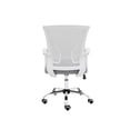 thumbnail image 4 of Modern Home Zuna Ergonomic Mesh Mid Back Office Chair, White & gray, 4 of 9