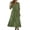 Green, variant on Women's V-Neck Elbow-Length Sleeve Maxi Dress, Casual Tiered A-Line Dress for Summer Beach Vacation, Flowy Lace Plaid Long Sundress
